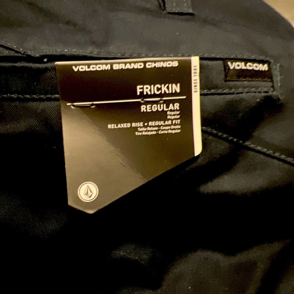 Volcom Men's Frickin Chino Shorts Size 28 Navy Blue Relaxed Fit Casual - Picture 4 of 4